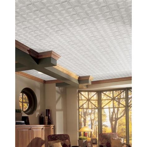 Armstrong Ceilings 48 In X 24 In Metallaire Small Panels White Metal