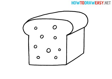 How To Draw A Bread For Kids How To Draw Easy