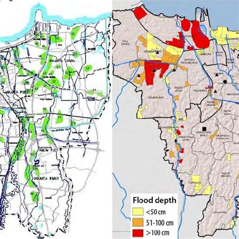 Jakarta Flood Risk Map Under A 50 Year Flood Return Period Download