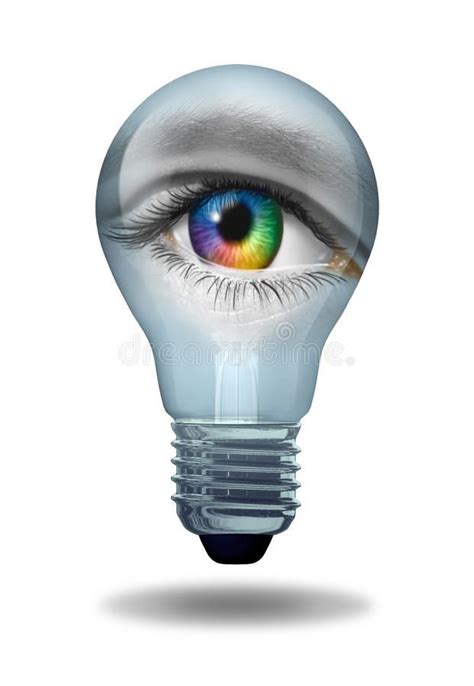 Creative Vision With An Eye As A Multicolored Macro Of A Human Eyeball