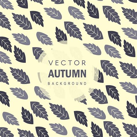 Premium Vector Beautiful Autumn Colorful Hand Drawn Leaves Background