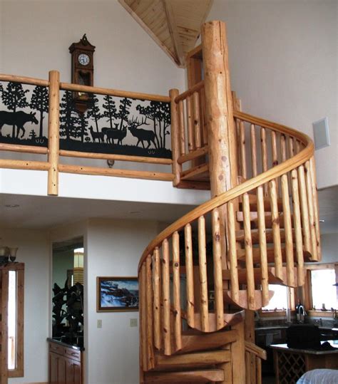 If an area in your metal spiral staircase is so badly corroded, sanding the area may not be enough to remove the corrosion. Custom Wooden Rustic Staircases | Rustic staircase ...