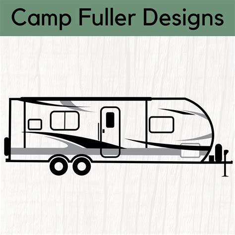 Travel Trailer Svg Camp Trailer Svg Camping Recreational Etsy