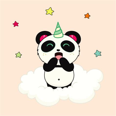 Kawaii Cute Panda  Folkscifi