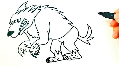 How To Draw A Werewolf Werewolf Easy Draw Tutorial