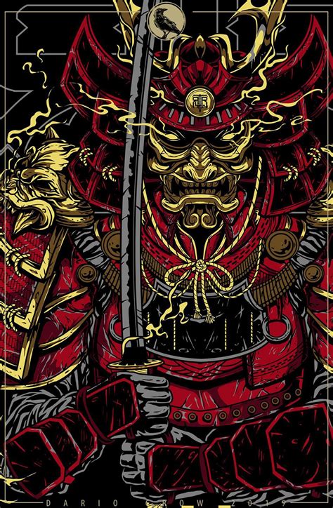 Pin On Dario Crow Behance Samurai Art Samurai Wallpaper Japanese