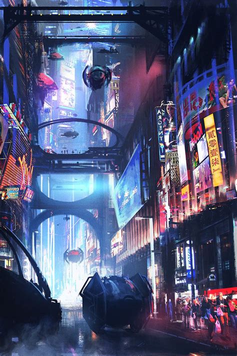 Fragments Of A Hologram Dystopia Cyberpunk City Sci Fi City Sci Fi