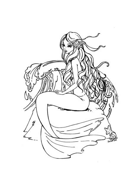 Cute Free Mermaid Coloring Pages Coloring Home