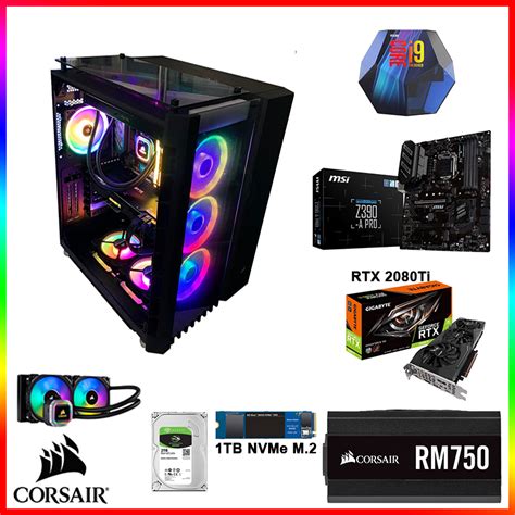 Corsair Gaming Pc Intel Core I9 9900k 5ghz Rtx 2080ti 32gb Ram 1tb