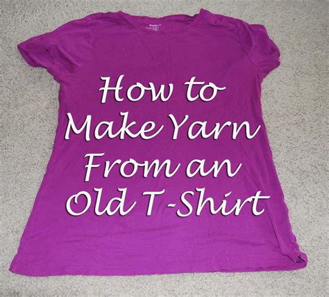 Some people print out their design at home on regular paper and hold it up to their shirt to get an idea of how it will look, and i fully support doing this. DIY: How to Make Yarn from an Old T-shirts