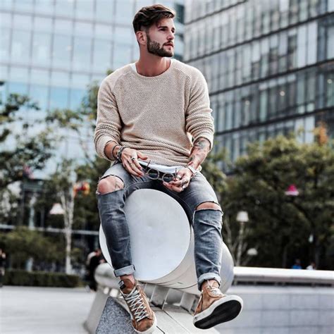 55 rockin styles with ripped jeans for men fashionably unruly