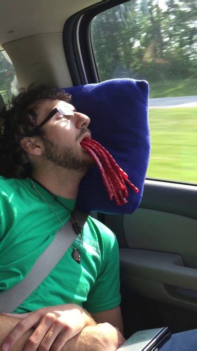Sleeping Guy Gets His Mouth Filled With Twizzlers Candy Looks Like