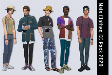 Liliilis Male Clothes Cc Pack 2020 Sims Clothes Packing Clothes