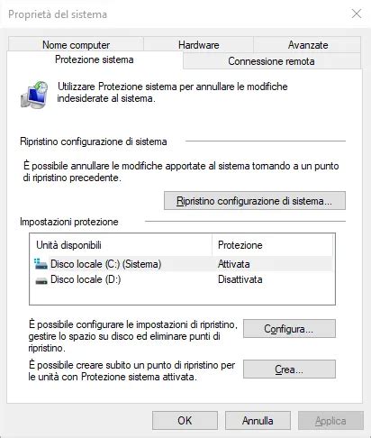 Come Attivare Il Ripristino Configurazione Di Sistema Di Windows L