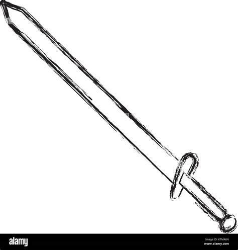 Medieval Knight Sword Black White High Resolution Stock Photography And