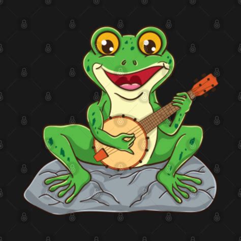 Frog Playing Banjo For Banjo Player Frog Playing Banjo Body Bébé