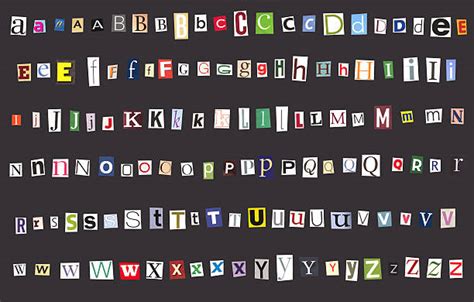 Ransom Letter Font Stock Photos Pictures And Royalty Free Images Istock