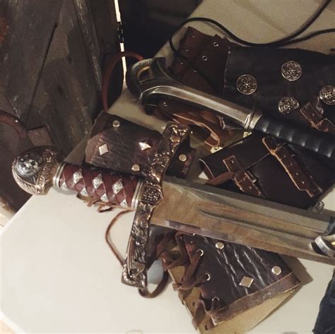 A Behind The Scenes Shot Of Some Very Cool Viking Swords Some Of The