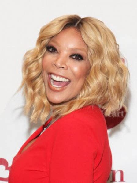 Elegant Wendy Williams Medium Wavy Remy Human Hair Lace Front Wig