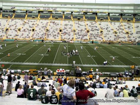 Seat View From Section 120 At Lambeau Field Green Bay Packers
