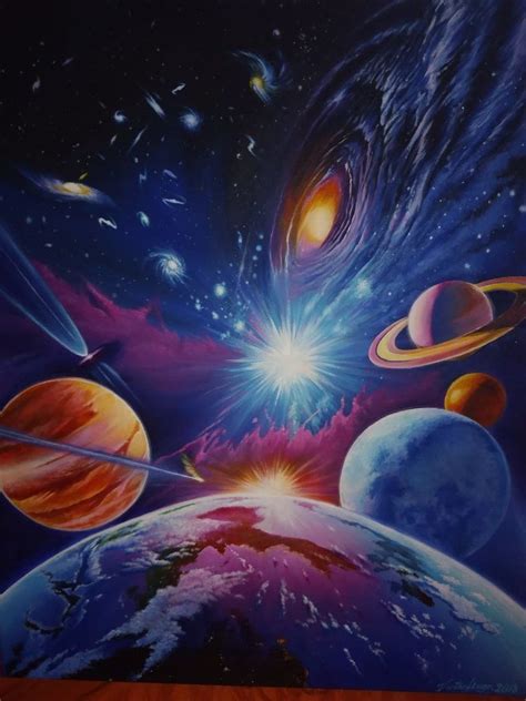 Cosmos Por Wolfknight Otros Pintura De Galaxias