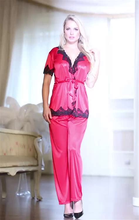 Ohyeah Wholesale Satin Red Color Women Sexy Lingerie Sleepwear Buy