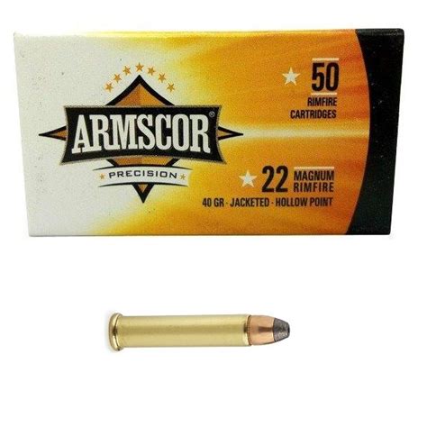 Armscor Precision 22 Magnum Rimfire 40gr Hp Ammunition 50pk Hvtm