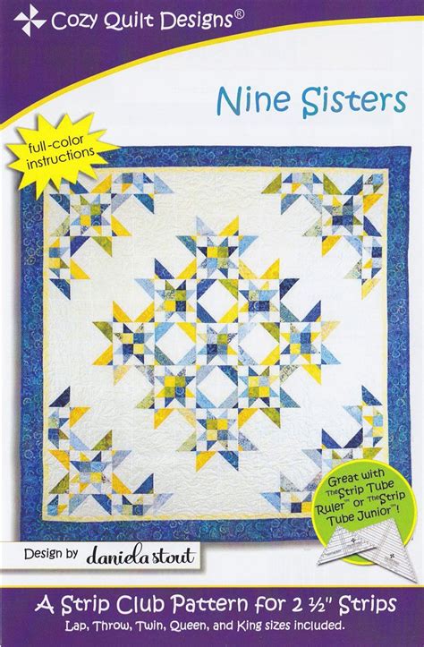 Nine Sisters Pattern In 2020 Quilt Patterns Quilting Designs Quilts