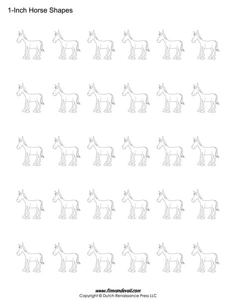 Printable Horse Templates Horse Shapes For Art Crafts