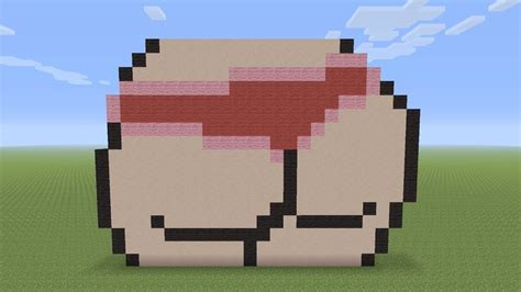 Minecraft Pixel Art Booty Butt Pixel Art Minecraft Art Minecraft