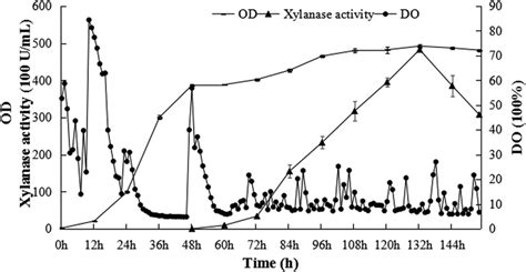 Do Od And Xylanase Activity Curves In A L Fermentor Download Scientific Diagram