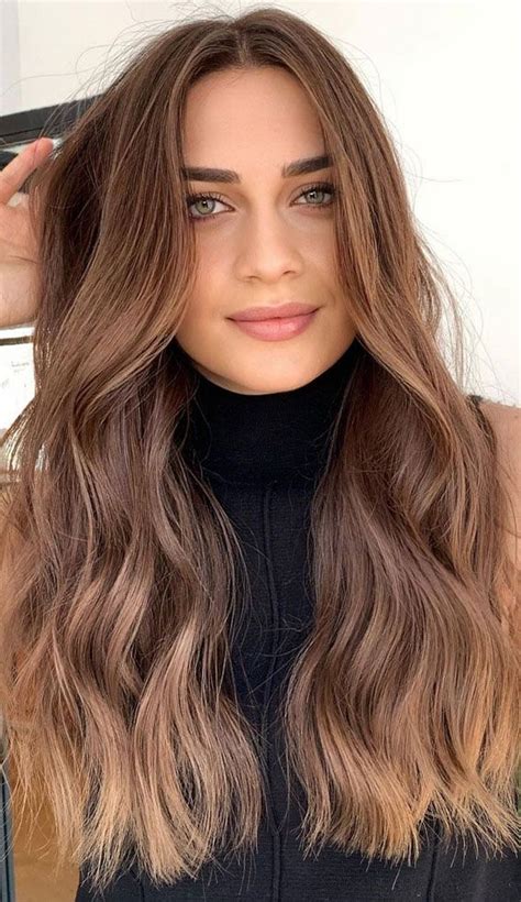 55 spring hair color ideas and styles for 2021 milk chocolate balayage hair color chocolate