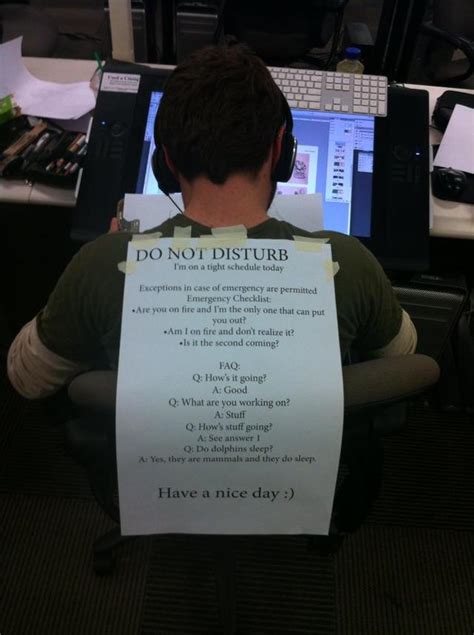 For edeposit only at nfcu. A Do Not Disturb Sign That Answers Frequently Asked Questions