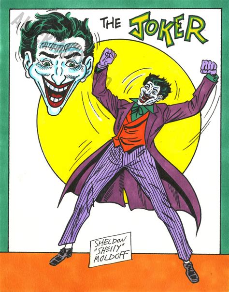 Albert Moy Original Comic Art Joker By Shelly Moldoff