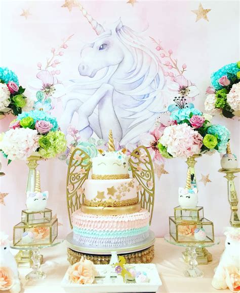 Unicorns Baby Shower Party Ideas Photo 1 Of 13 Catch My Party