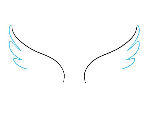 How To Draw Angel Wings Easy Step By Step Angel Wings Drawing Tutorial