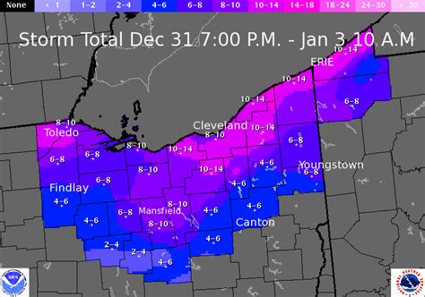 December 31 2013 January 3 2014 Snowfall Totals