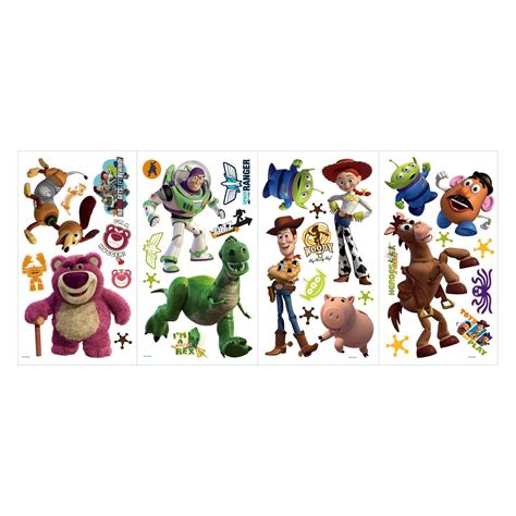 Roommates Disney Pixar Toy Story 3 Peel And Stick Wall Decals Glow In The Dark