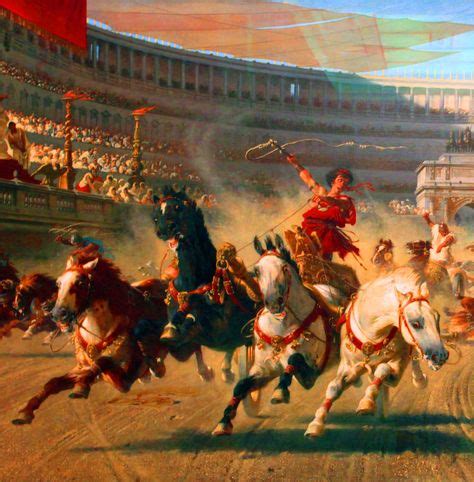 Id Es De Roman Chariot Races Course De Chars Circus Maximus Fond