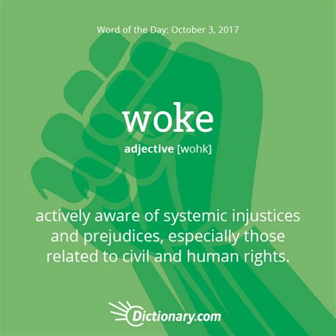 S Word Of The Day Woke Slang Actively Aware Of