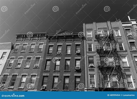 Brooklyn Brickwall Facades In New York Us Stock Photo Image Of