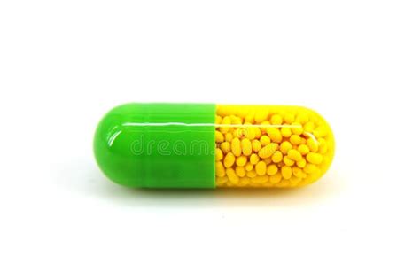 Herbal Capsules And Fish Oil Capsule On Mint Leaf Stock Photo Image
