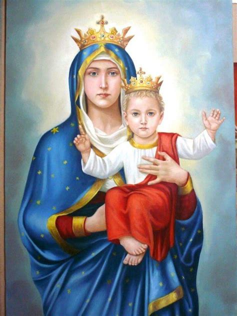 Mother Mary With Jesus Maria Madonna Matka Boska I Malarstwo