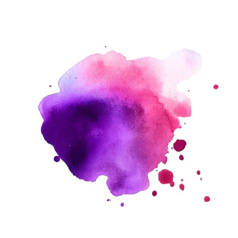 Pink Purple Splash Watercolor Vector Premium Download