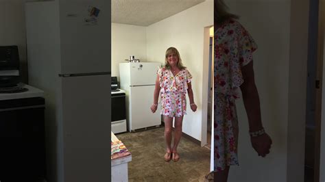 Crossdresser Paulette Wearing Pretty Summer Romper Youtube