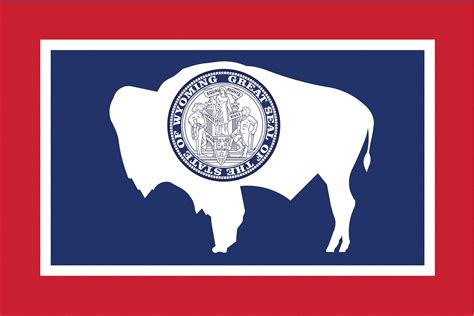 Nylglo Wyoming State Flag 3 Fth X 5 Ftw Outdoor 2nep5146160 Grainger
