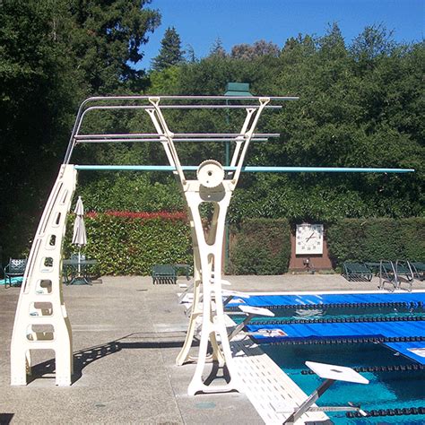 Duraflex 3 Meter Dive Stand Double Guard Rails On Both Sides