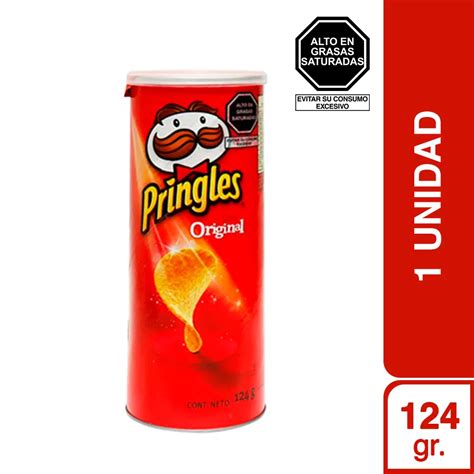 Papas Pringles Sabor Original Lata 124g Social Drinks