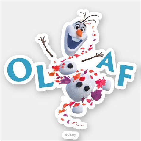 Frozen 2 Olaf In The Breeze Sticker Cute Laptop