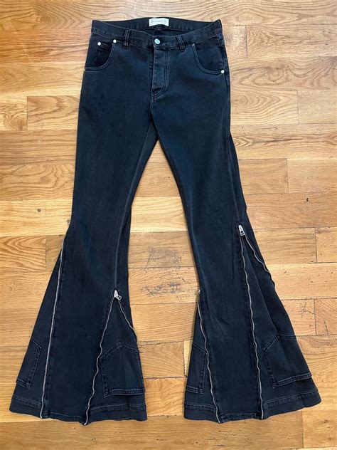 Faith Connexion Reconstructed Zip Flare Jeans Grailed